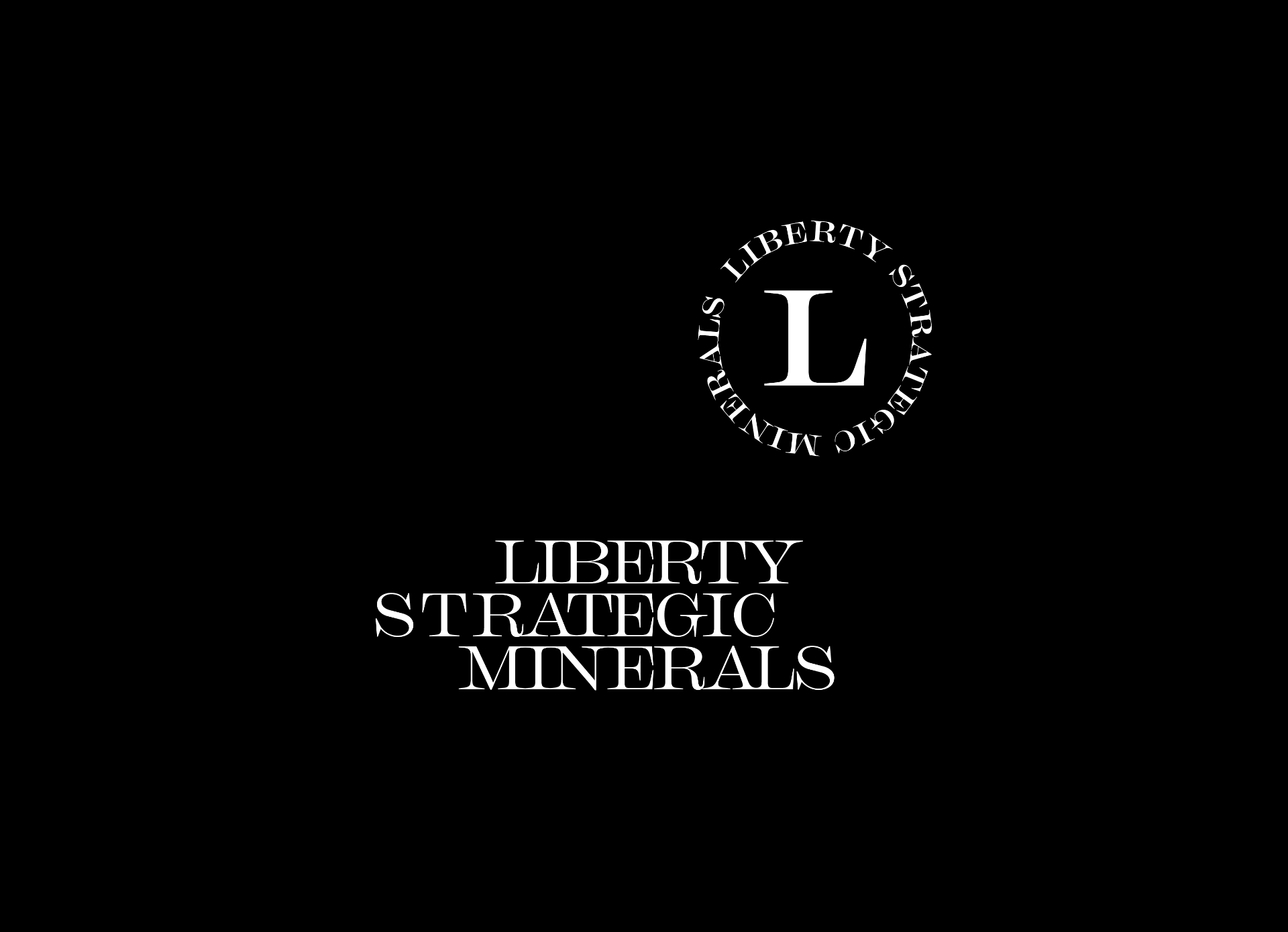 Liberty Strategic Minerals — Chapman primary stack, circular seal above stacked wordmark